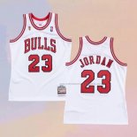 Camiseta Chicago Bulls Michael Jordan NO 23 Mitchell & Ness 1995-96 Blanco