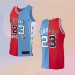 Camiseta Chicago Bulls Michael Jordan NO 23 Split Azul Rojo