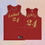 Camiseta Cleveland Cavaliers Justin Powell NO 24 Ciudad 2023-24 Rojo