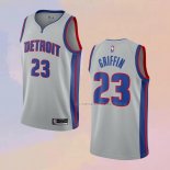 Camiseta Detroit Pistons Blake Griffin NO 23 Statement 2020-21 Gris