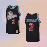 Camiseta Detroit Pistons Cade Cunningham NO 2 Hardwood Classics Negro