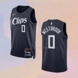 Camiseta Los Angeles Clippers Russell Westbrook NO 0 Ciudad 2023-24 Azul