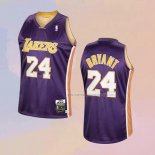 Camiseta Los Angeles Lakers Kobe Bryant NO 24 Segunda Mitchell & Ness Violeta