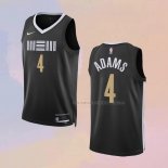 Camiseta Memphis Grizzlies Steven Adams NO 4 Ciudad 2023-24 Negro