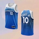 Camiseta Minnesota Timberwolves Mike Conley JR. NO 10 Ciudad 2023-24 Azul