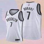 Camiseta Nino Brooklyn Nets Kevin Durant NO 7 Association 2019 Blanco
