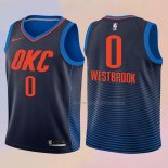 Camiseta Nino Oklahoma City Thunder Russell Westbrook NO 0 Statement 2017-18 Azul