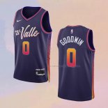 Camiseta Phoenix Suns Jordan Goodwin NO 0 Ciudad 2023-24 Violeta