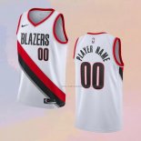 Camiseta Portland Trail Blazers Personalizada Association 2020-21 Blanco