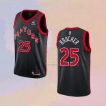 Camiseta Toronto Raptors Chris Boucher NO 25 Statement 2020-21 Negro