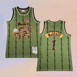 Camiseta Toronto Raptors Tracy McGrady NO 1 Mitchell & Ness 1998-99 Verde