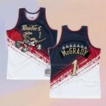 Camiseta Toronto Raptors Tracy Mcgrady NO 1 Mitchell & Ness Negro Rojo