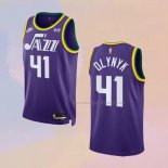 Camiseta Utah Jazz Kelly Olynyk NO 41 Classic 2023-24 Violeta