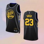 Camiseta Golden State Warriors Draymond Green NO 23 Ciudad 2021-22 Negro