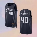 Camiseta Los Angeles Clippers Ivica Zubac NO 40 Ciudad 2023-24 Azul