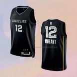 Camiseta Memphis Grizzlies Ja Morant NO 12 Select Series Negro