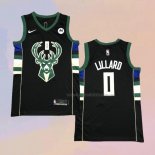 Camiseta Milwaukee Bucks Damian Lillard NO 0 Statement 2018-19 Negro