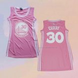 Camiseta Mujer Golden State Warriors Stephen Curry NO 30 Icon Rosa