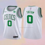 Camiseta Nino Boston Celtics Jayson Tatum NO 0 2017-18 Blanco