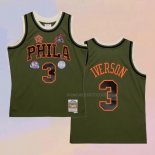 Camiseta Philadelphia 76ers Allen Iverson NO 3 Mitchell & Ness 1996-97 Verde