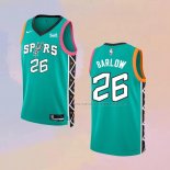 Camiseta San Antonio Spurs Dominick Barlow NO 26 Ciudad 2022-23 Verde