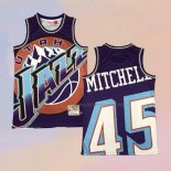 Camiseta Utah Jazz Donovan Mitchell NO 45 Mitchell & Ness Big Face Violeta